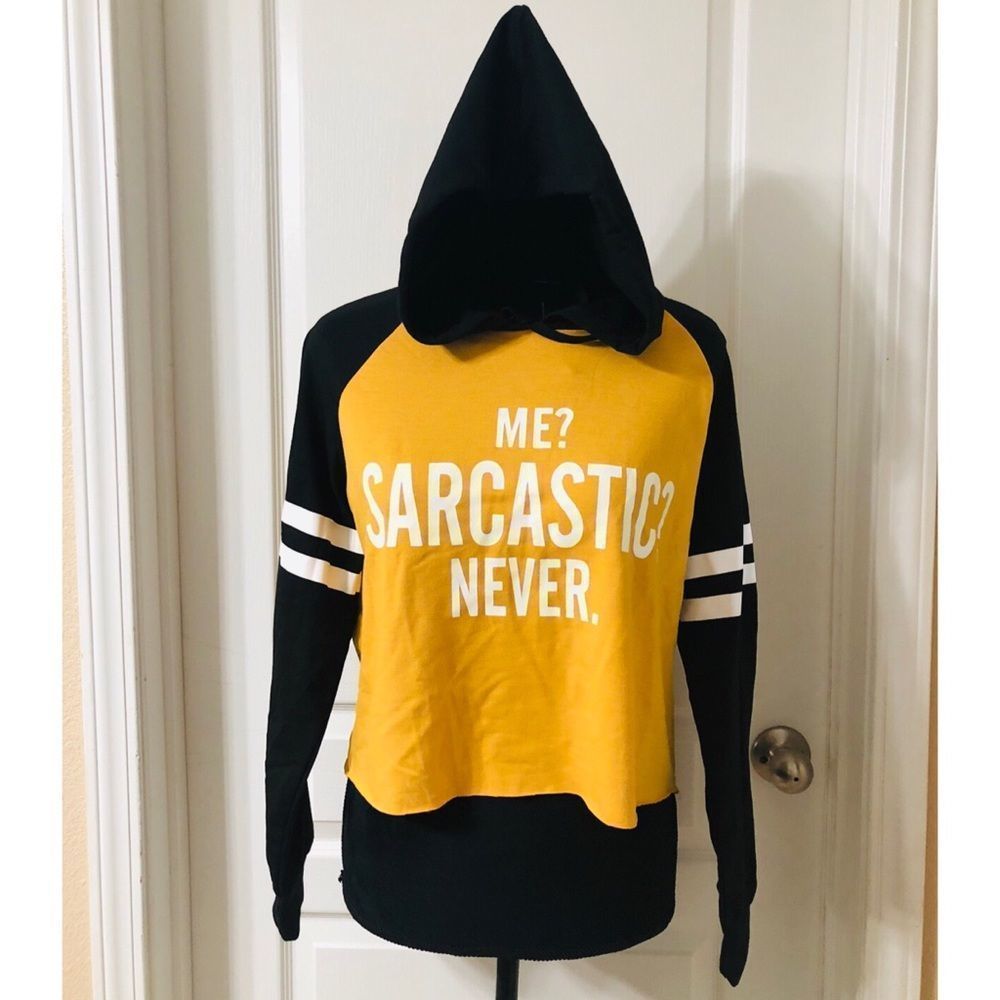 💛NWOT SHEIN Raw Hem Hoodie